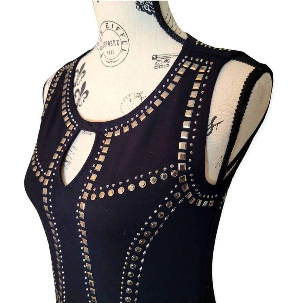Carmen Marc Valvo Balck Cocktail Dress Size XS - Picture 4 of 13
